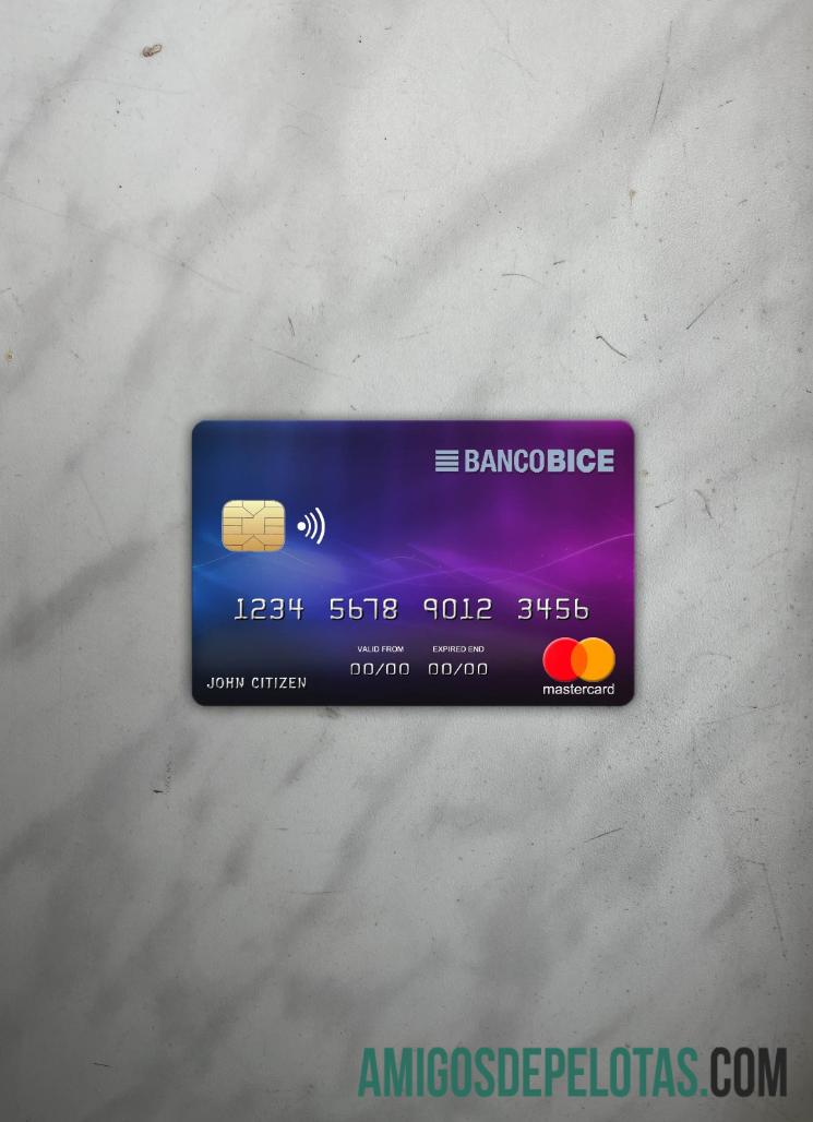 Chile BICE Bank Mastercard Photolook Frente baixar para verificação